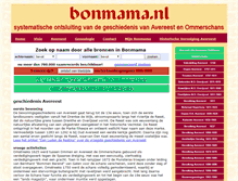 Tablet Screenshot of bonmama.nl